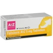 AbZ-Pharma FOLSÄURE ABZ 5 MG TBL., 50 Tbl. (N2)