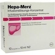 Merz Therapeutics HEPA MERZ INFUSIONSKONZ, 10 Amp. 10 ml
