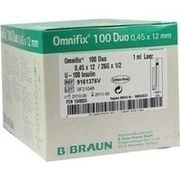 B.Braun OMNIFIX DUO 100 INSULIN EINMALSPRITZEN