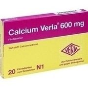 Verla-Pharm Arzneimittel CALCIUM VERLA 600MG, 20 Filmtbl. (N1)