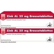 ALIUD Pharma ZINK AL 25 MG BRAUSETABLETTEN, 40 St.