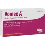 Klinge Pharma VOMEX A FORTE 70MG, 10 Kdr.-Supp. (N1) forte