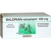 Ratiopharm BALDRIAN 450MG, 60 Drg. 450 mg