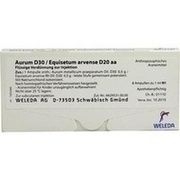 Weleda AURUM D30/EQUISET.ARVENSE D20 AA AMP., 8 x 1 ml