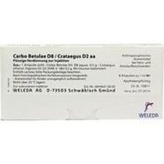 Weleda CARBO BETULAE D8 CRATAEGUS D2 AA AMPULLEN