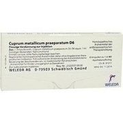 Weleda CUPRUM METALLICUM PRAEP. D 6 AMP., 8 x 1 ml