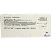 Weleda MERCURIUS AURATUS D 15 AMP., 8 x 1 ml