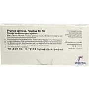 Weleda PRUNUS SPINOSA FRUCTUS RH D 3 AMP., 8 x 1 ml