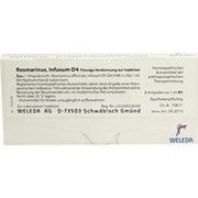 Weleda AG ROSMARINUS D 4 AMP., 8 x 1 ml