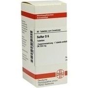 DHU-Arzneimittel SULFUR D 6 TABLETTEN, 80 St.