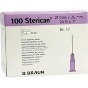 B.Braun STERICAN 0.55X25 LILA L L BRAU KAN, 100 St.