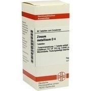 DHU-Arzneimittel ZINCUM MET. D 4 TABLETTEN, 80 St.
