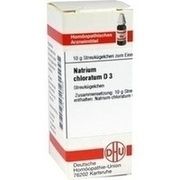 DHU-Arzneimittel NATRIUM CHLORATUM D 3 GLOBULI, 10 g