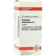 DHU-Arzneimittel BISMUTUM SUBNITRICUM D 4 TABL., 80 St.