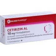 ALIUD Pharma CETIRIZIN AL 10MG FILMTABL, 7 Filmtbl. (N1)