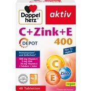 Queisser Pharma DOPPELHERZ C + ZINK + E DEPOT TABL 40 ST