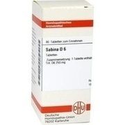 DHU-Arzneimittel SABINA D 6 TABL., 80 St.