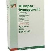 CURAPOR WUNDVERBAND TRANSPARENT 10 X 8 CM STERIL 25 ST