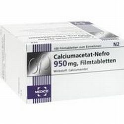 Medice Arzneimittel Pütter CALCIUMACETAT-NEFRO, 100 Filmtbl. (N2) 950 mg