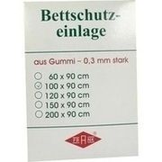BETTEINLAGE 100X90CM WEISS GUMMIPLATTE, 0,3 mm