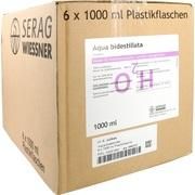 Serag-Wiessner AQUA BIDEST PLASTIK, 6 x 1000 ml