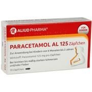 ALIUD Pharma PARACETAMOL AL 125, 10 Zäpf. (N1) 125 mg