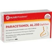 ALIUD Pharma PARACETAMOL AL 250, 10 Zäpf. (N1) 250 mg