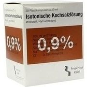 Fresenius Kabi KOCHSALZ 0.9% ISOTON PL, 20 x 20 ml P-Amp.
