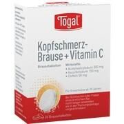 Kyberg Pharma Vertriebs TOGAL KOPFSCHM BRAUSE+VIT, 20 Brausetbl. (N2)