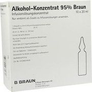 B.Braun ALKOHOL 95%, 10 Amp. (N3) à 20 ml