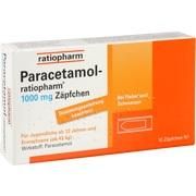 Ratiopharm PARACETAMOL 1000, 10 Zäpf. (N1) 1000 mg f.