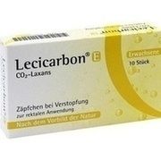 Athensteadt LECICARBON E CO2 LAXANS, 10 Supp. (N2) f. Erw.