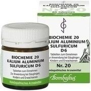 Bombastus-Werke BIOCHEMIE 20 KALIUM ALUMINIUM SULF.D 6 T