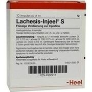 Biologische Heilmittel Heel LACHESIS INJEELE S 10 ST AMPULLEN