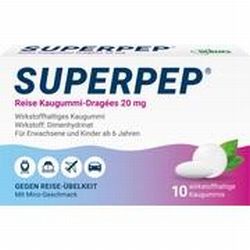 Hermes Arzneimittel SUPERPEP REISE 20MG KAUDRAGEES, 10 St.