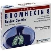 BROMHEXIN 8 BERLIN CHEMIE, 20 überzog. Tbl. (N1) 8 mg