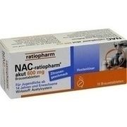 Ratiopharm NAC AKUT 600 HU, 10 Brausetbl. (N1) 600