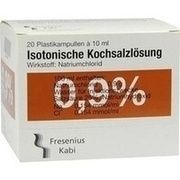 Fresenius Kabi KOCHSALZ 0.9% ISOTON PL, 20 x 10 ml P-Amp.