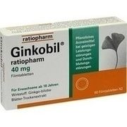Ratiopharm GINKOBIL-ratiopharm 40 FILMTABL MG 60 ST