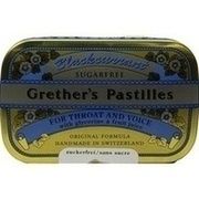 GRETHERS BLACKCURRANT PASTILLEN 18228, zuckerfrei, 110 g