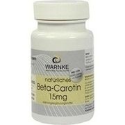 Warnke Vitalstoffe BETA CAROTIN KAPSELN 15 MG NATUERLICH