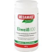 MEGAMAX Eiweiß 100 Erdbeer Pulver 400 g