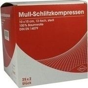 Dr. Ausbüttel SCHLITZKOMPRESSEN MULL 10X10CM