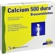 CALCIUM 500 DURA BRAUSETAB, 100 Brausetbl. (N3) 500 mg CALCIUM 500 DURA BRAUSETAB, 100 Brausetbl. (N3) 500 mg