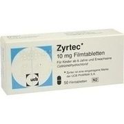 kohlpharma ZYRTEC FILMTABLETTEN, 50 St.