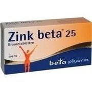 betapharm Arzneimittel ZINK BETA 25, 40 Brausetbl. (N2)