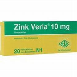 Verla-Pharm Arzneimittel ZINK VERLA 10 MG FILMTABL., 20 St.