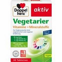 Doppelherz Vegetarier Vitamine + Mineralstoffe Tabletten 30 Stk. Doppelherz Vegetarier Vitamine + Mineralstoffe Tabletten 30 Stk.