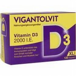 WICK Pharma Vigantolvit Vitamin D3 2000 I.E. Kapseln 120 Stk. WICK Pharma Vigantolvit Vitamin D3 2000 I.E. Kapseln 120 Stk.