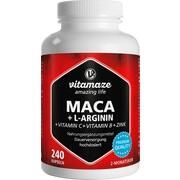 Vitamaze Maca hochdosiert + L-Arginin + Vitamine + Zink 240 Kapseln